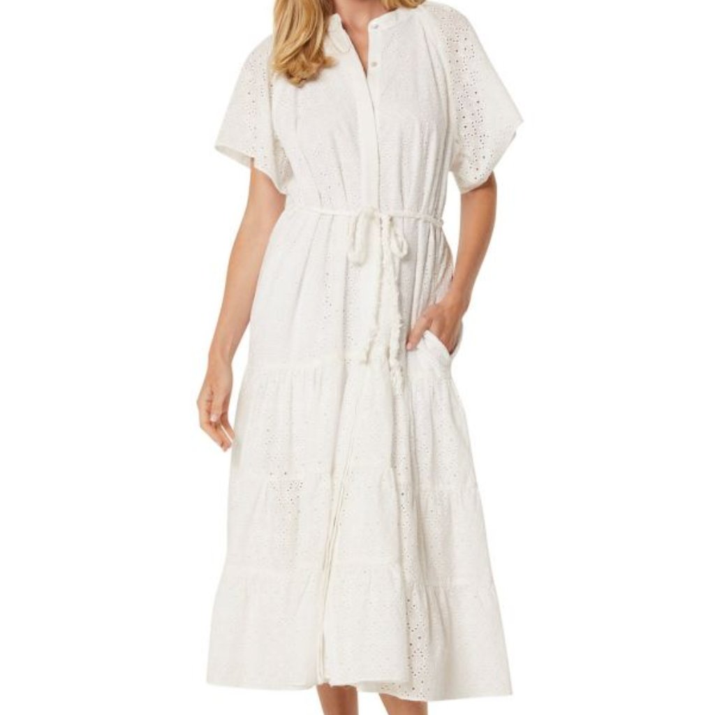 Misa Los Angeles Mallory Eyelet Dress L